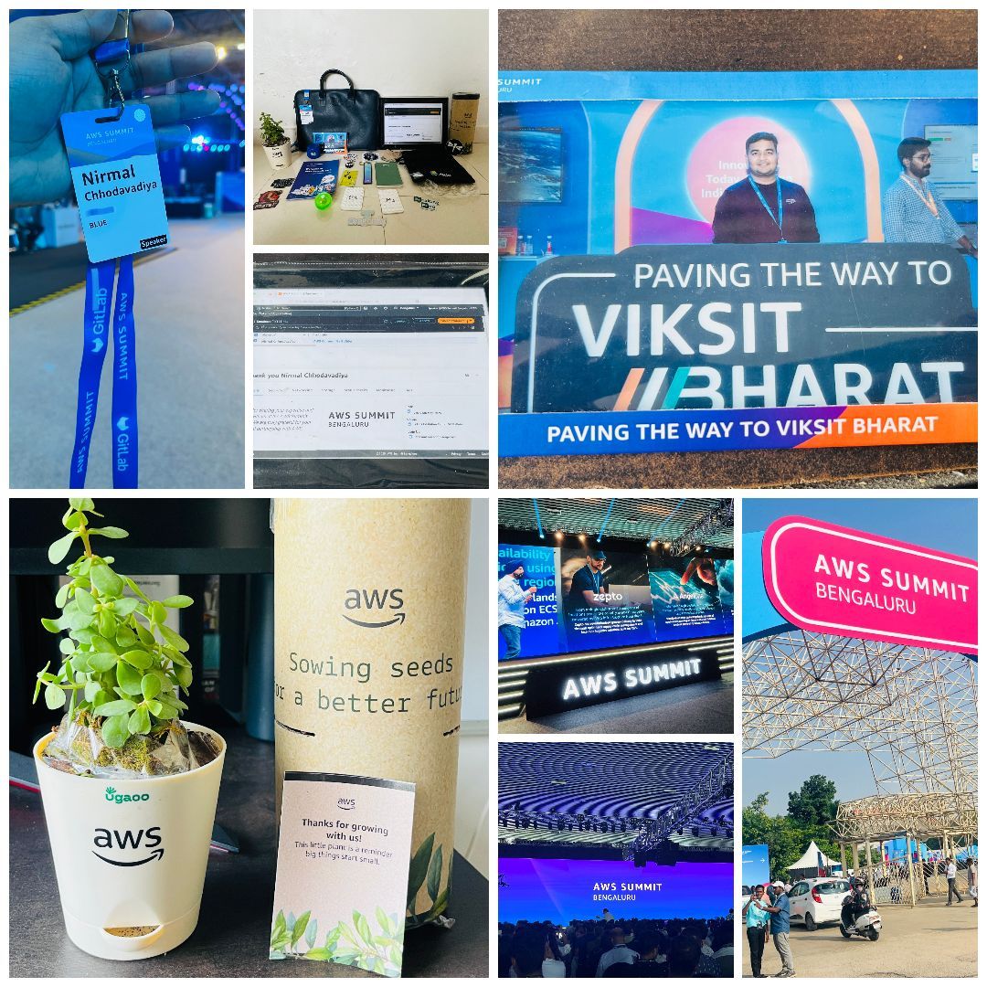 AWS Summit badge and experience